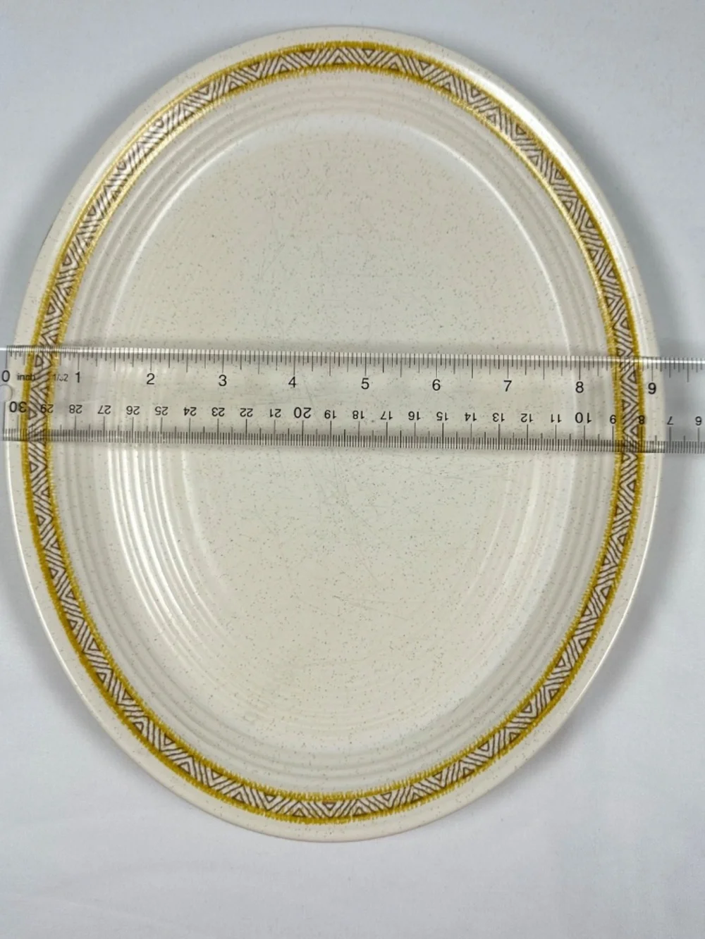 Franciscan Hacienda Gold USA Platter Mid Century Modern Style 1960s-1970s